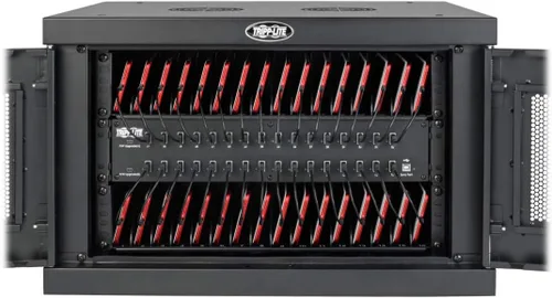 Vista 4 de TRIPP LITE Estación de almacenamiento de carga USB de 32 puertos Sincronización de teléfonos inteligentes para teléfonos celulares (CSD32USB)