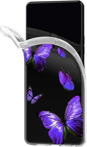 Vista 3 de Funda transparente compatible con Galaxy Note 9, Samsung Note 9 para niñas y mujeres, bonita funda protectora de TPU suave a prueba de golpes