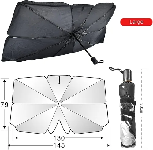 Vista 2 de for Chevrolet Cruze 2016-2019,Car Windscreen Sunshade,Front Window UV UmbrellaHeat-Insulating Foldable Parasol