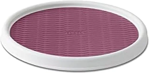 Vista 12 de Copco 5234754 Plato Giratorio Lazy Susan Antideslizante para Despensa, 12 Pulgadas, Blanco/Aguamarina
