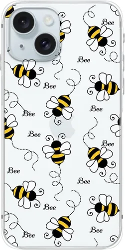 Vista 18 de Blingy's Funda para iPhone 15, divertido estilo plátano, lindo patrón de frutas tropicales, diseño de dibujos animados, funda protectora