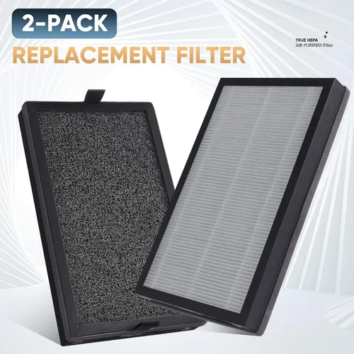 Vista 6 de Priestley Filtro de repuesto para purificador de aire, filtro de repuesto True HEPA con filtración de 3 etapas, elimina el 99.97% de humo, olor