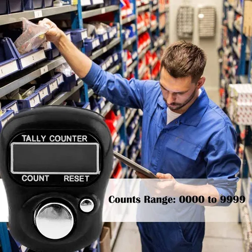 Vista 8 de Contador de Dedos Electrónico, Contador de Dedos LCD Electrónico de 5 Dígitos para Golf, Contador de Artículos, Vueltas y Tejido