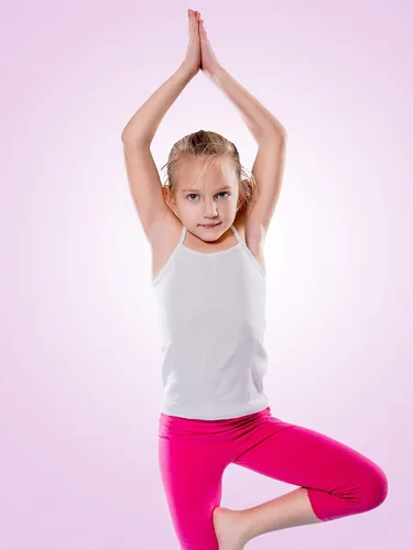 Vista 4 de Camiseta sin mangas de baile para niñas, 3 piezas, camiseta sin mangas, espalda cruzada, ropa interior para bailar ballet, Set 4