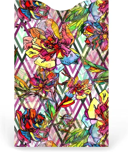 Vista 2 de Monarque Fundas para tarjetas de crédito con bloqueo RFID, juego de 6 (floral), Cartera Rfid