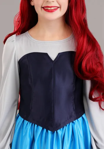 Vista 5 de Disney La Sirenita Disfraz de Vestido Azul para Niñas Ariel Multicolor