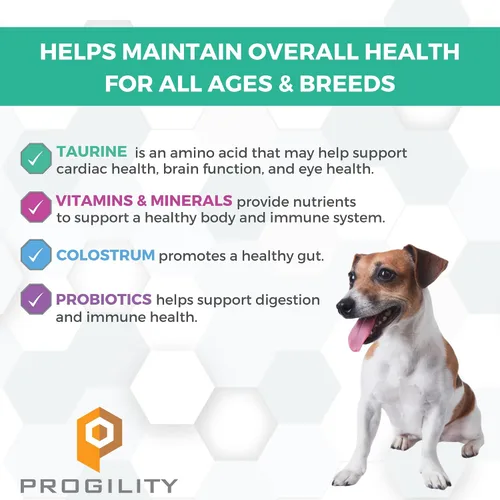 Vista 2 de Progility Mini multivitamínico diario para perros pequeños – Ayuda a apoyar la salud inmunológica, del corazón, los ojos, el cerebro y el intestino