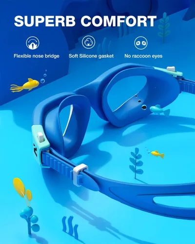 Vista 4 de ZIONOR Gafas de Natación para Niños, G1MINI SE Gafas de Natación Antivaho para Niño Niña 6-14