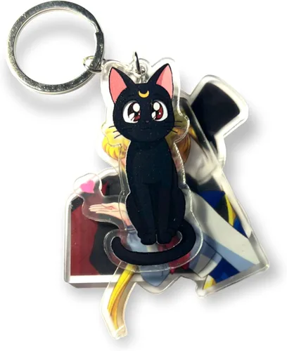 Vista 2 de Sailor Moon Luna - Máscara de esmoquin de acrílico prémium, Negro