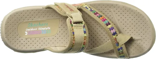 Vista 5 de Skechers Women's Reggae-Mad Swag-Toe Thong Woven Sandal