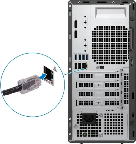 Vista 5 de Dell OptiPlex 5000 Computadora de sobremesa Intel Core i7 de 12ª generación i7-12700 Dodeca-core (12 núcleos) 2.10 GHz - 16 GB RAM DDR4 SDRAM - 512