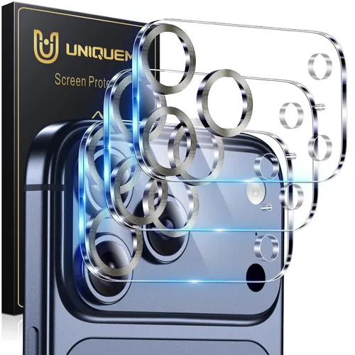 Vista 39 de UniqueMe para Paquete de 3 Protectores de Lente de Cámara para iPhone 15 Pro/iPhone 15 Pro Max, [Protección contra Caídas] [Compatible con Fundas]