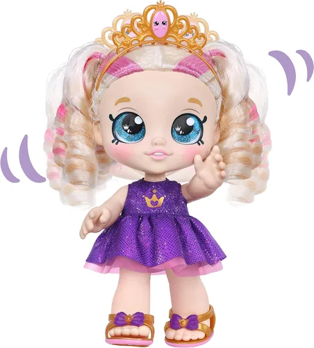 Vista 5 de Kindi Kids Scented Sisters - Muñeca de juego preescolar de 10 pulgadas - Tiara Sparkles