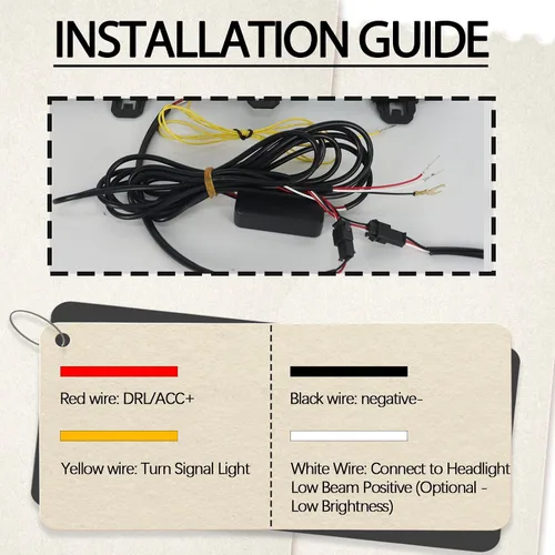 Vista 6 de 2 piezas de luces LED de parrilla, barra LED frontal secuencial, luces LED de circulación diurna compatibles con Toyota RAV4 2019-2023, señal