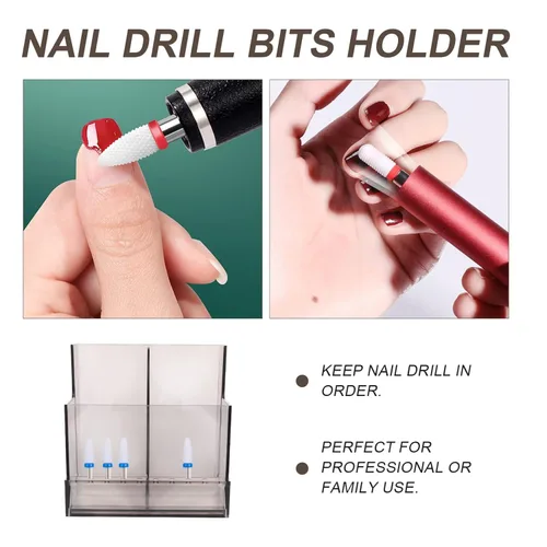 Vista 5 de 1 unid Display Tools Case Holder Stand Polishers Bottle Professional Nail Pulidor Base Manicura Cabeza de Plástico Lápiz Labial Rack Mujeres Pulido