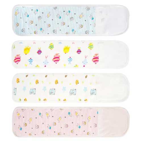 Vista 9 de Liitrton 10 PCS White Cotton Baby Belly Button Band for 0-12 Months 10 piezas: Blanco Clásico