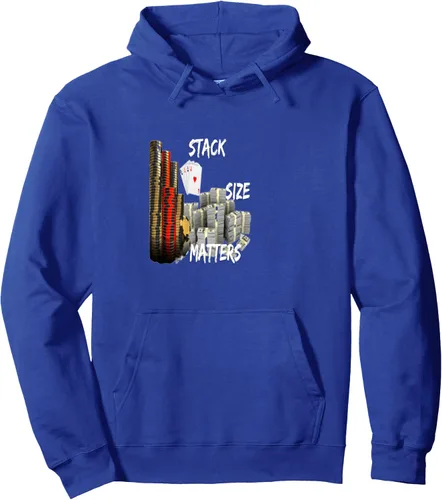 Vista 3 de Stack Size Matters - Sudadera con capucha de Poker / Texas Holdem, Negro