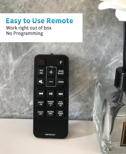Vista 5 de Reemplazo de control remoto para barra de sonido LG SJ3 SJ4 SPJ4B-W SK4D SL3D SPH4B-W