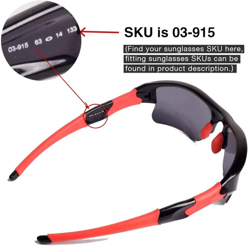 Vista 4 de Walleva Replacement Lenses For Oakley Flak Jacket XLJ Sunglasses - Multiple Options Available