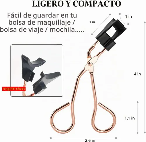 Vista 3 de Herramienta de ayuda para aplicar pestañas magnéticas, clip magnético de pestañas postizas, fácil de aplicar rizador de pestañas magnético sin Dorado
