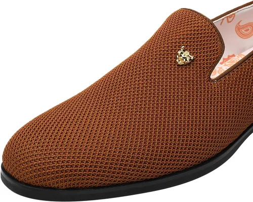 Vista 3 de Mocasines de vestir sin cordones para hombre, esmoquin de conducción