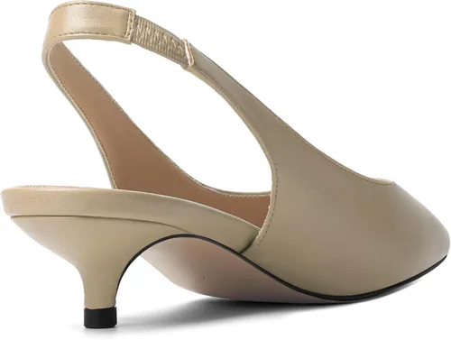 Vista 5 de Zapatos de tacón bajo para mujer, con puntera puntiaguda, sin cordones, de 1.5 pulgadas