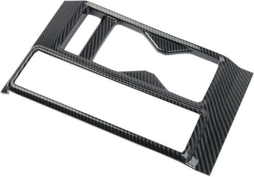 Vista 3 de Moldura de Control Central de Cambio de Engranajes de Fibra de Carbono con Portavasos para Nissan Pathfinder 2022-2025