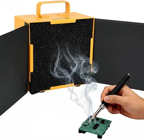 Vista 11 de KOTTO Absorbedor Eliminador de Humo de Soldadura Extractor de Humos Absorbedor de Prevención de Humo Ventilador de Trabajo DIY para Estación