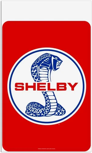 Vista 8 de GRAPHICS & MORE Shelby Cobra - Letrero patriótico para oficina y negocios en casa