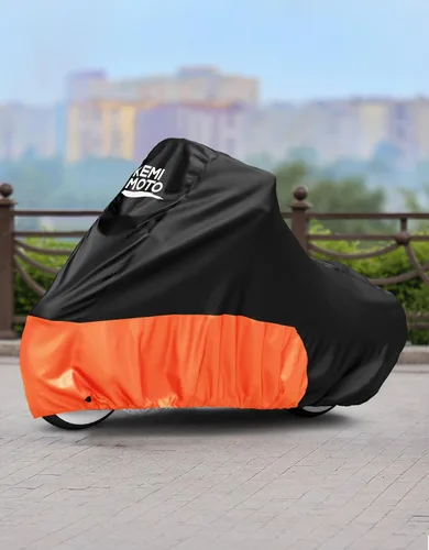 Vista 8 de KEMIMOTO Funda para motocicleta 420D resistente al agua, compatible con los modelos Softail Dyna, Standard Heritage Classic 114 Shadow Cruiser