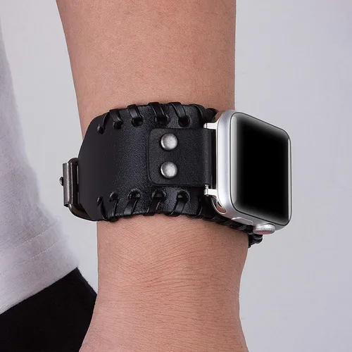 Vista 3 de Compatible con Apple Watch Ultra SE Series 8 7 6 5 4 3 1.496 in 1.575 in 1.614 in 1.654 in 1.732 in 1.772 in 1.929 in Correa unisex retro nórdico
