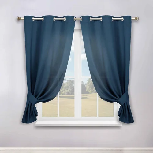 Vista 149 de Superior Cortinas Opacas, Oscurecimiento de Habitación, Dormitorio, Cortinas, Cocina, Acentos de Ventana de Sala de Estar, Bloqueo Solar, Térmico