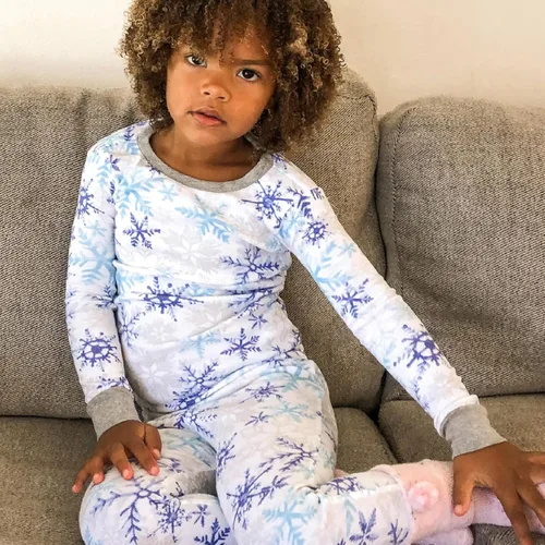 Vista 3 de HonestBaby - Pijama familiar navideña de algodón orgánico