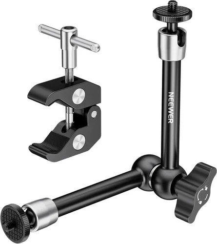 Vista 11 de NEEWER Brazo mágico de fricción articulado ajustable de 15 cm con tornillo de 1/4 en ambos extremos, compatible con jaula SmallRig, flash/luz