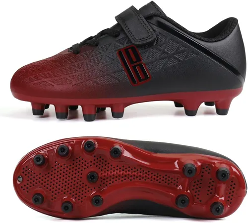Vista 4 de brooman Zapatos deportivos de fútbol para niños y niñas, para exteriores
