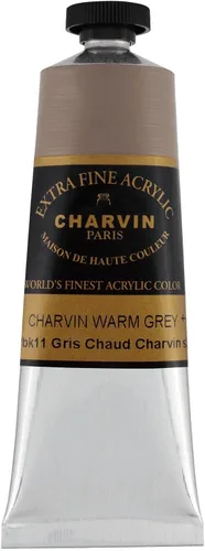 Vista 30 de Charvin Pintura acrílica profesional extrafina – verde absenta, tubo de 2.1 fl oz, pigmentos de triple fresado, resistente a la luz, pinturas