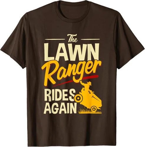 Vista 8 de The Lawn Ranger Rides Again - Camiseta de corte de césped Azul Marino