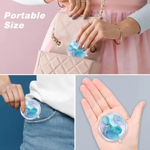 Vista 7 de Aiawoxc Pastillero, bonito pastillero de viaje para bolso, soporte pequeño a prueba de humedad, dispensador portátil de bolsillo organizador
