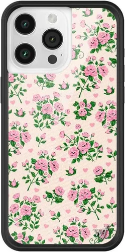 Vista 21 de Wildflower Cases - Funda Surf's Up, Compatible con Apple iPhone 15 Pro Max Moderno, Rojo, Morado, Floral, Verano, Playa - Parachoques Protector