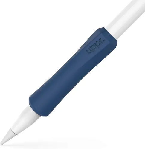 Vista 15 de UPPERCASE Designs NimbleGrip Premium Silicone Ergonomic Comfort Grip Holder, Dual Sided Design, Compatible with Apple Pencil Pro, USB-C, 2nd Beige