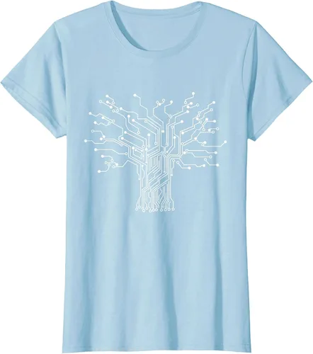 Vista 22 de Electronics Technician Binary Tree - Electrical Engineer T-Shirt Asphalt Grey