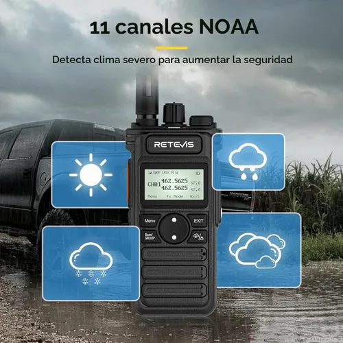 Vista 8 de Retevis RT86S Walkie Talkie profesional de largo alcance, para logística