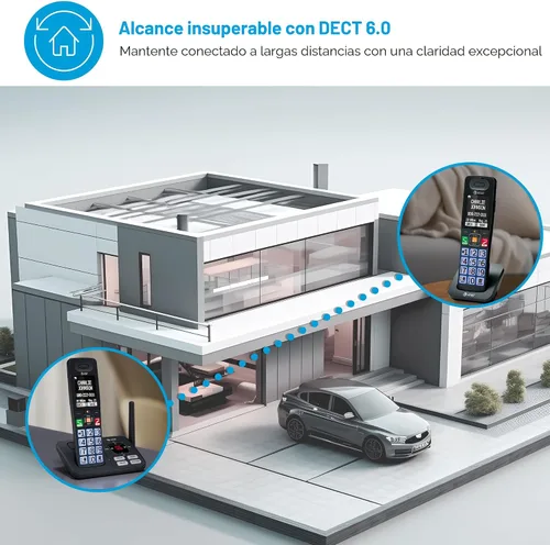 Vista 6 de Teléfono inalámbrico AT&T con sistema de contestador — BL108