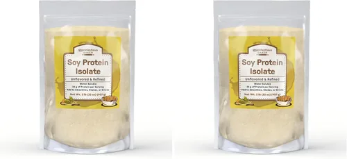 Vista 4 de Sin pretensiones, aislado de proteína de soja, 2 libras Para batidos, hornear y batidos de proteínas