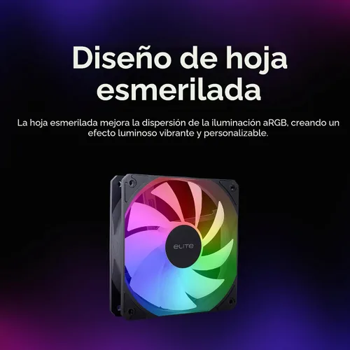 Vista 8 de Cooler Master Elite Liquid 240 AIO Liquid CPU Cooler, ARGB