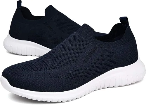 Vista 7 de Zuwoigo - Tenis cómodos para caminar - Tenis sin cordones para hombre