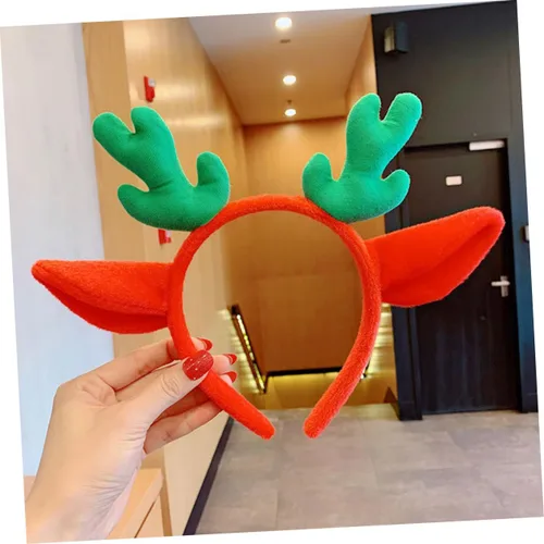 Vista 3 de Abaodam 5pcs Antler Headband Santa Claus Costume for Kids Christmas Elk Headband Antler Hair Hoops Disfraz De Santa Claus Para Adulto Elk Antlers