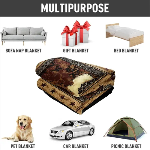Vista 6 de Cobija HommomH suave y cálida, de 60" x 80", de fácil cuidado, lavado a máquina