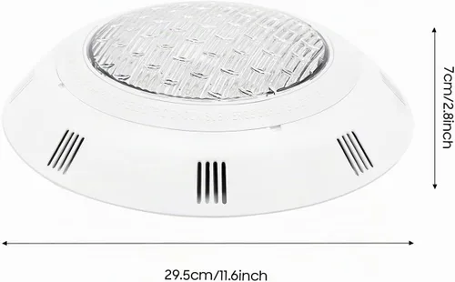 Vista 2 de 12V 54W Luz de piscina subacuática con cambio de color LED RGB IP68 con control remoto (54W)