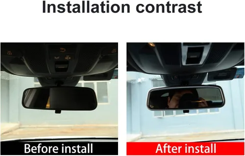 Vista 2 de YIWANG Marco de espejo retrovisor interior cromado ABS para Mercedes Benz CLA GLA A B Clase W176 W246